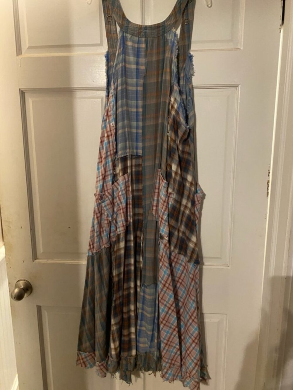 Oli & Hali wide leg plaid overalls size medium - Picture 5 of 8